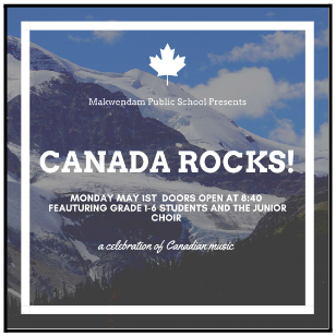 Don't forget our Spring Concert is on Monday. Please drop your children off at the regular time at their regular spots and then feel free to come and grab a coffee (and cannoli through Door 4), find a seat and get ready for an amazing and melodious performance.  See you soon!