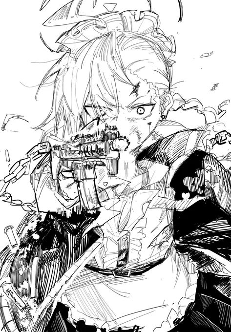 こういう感じのブルアカ絵を所望する 