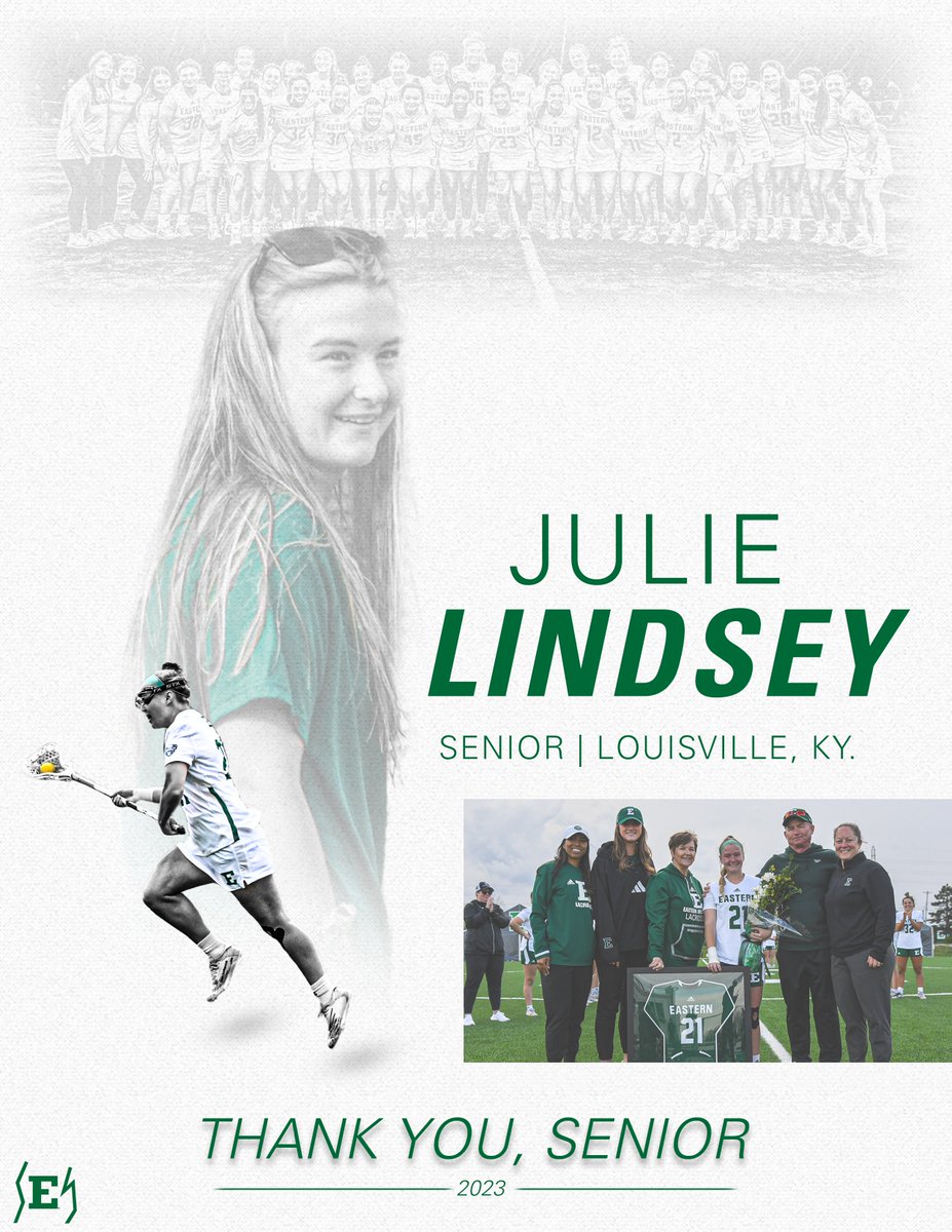 EMU_Lacrosse's tweet photo. 𝙏 𝙃 𝘼 𝙉 𝙆 𝙔 𝙊 𝙐, 𝙎 𝙀 𝙉 𝙄 𝙊 𝙍 💚
You will forever be the very 1⃣st senior to come out of EMU lacrosse ‼️
#EMUEagles | #SheWasTheFirst https://t.co/m6RPRXLoCl