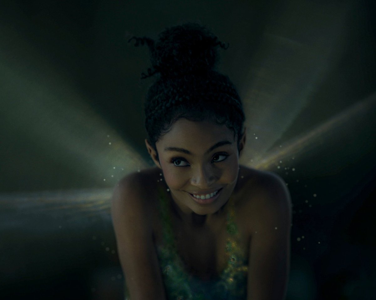 Disney's tweet photo. Here's to you, Tinker Bell! 🧚

See Yara Shahidi and the cast of #PeterPanAndWendy, and stream the film now on @DisneyPlus. https://t.co/6ZF2aIlGcN