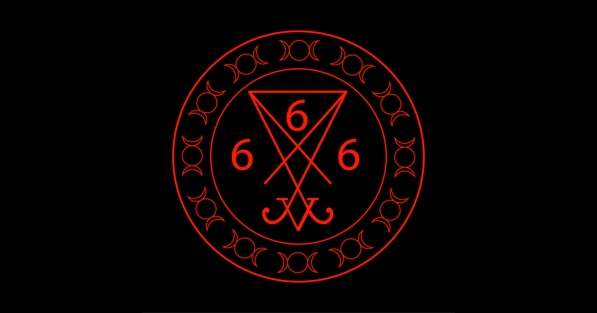 Latest Sold <a href="/VectorStock/">VectorStock</a> 666- the number of the beast with the sigil of luc #VectorStock vs2.page.link/2Unu