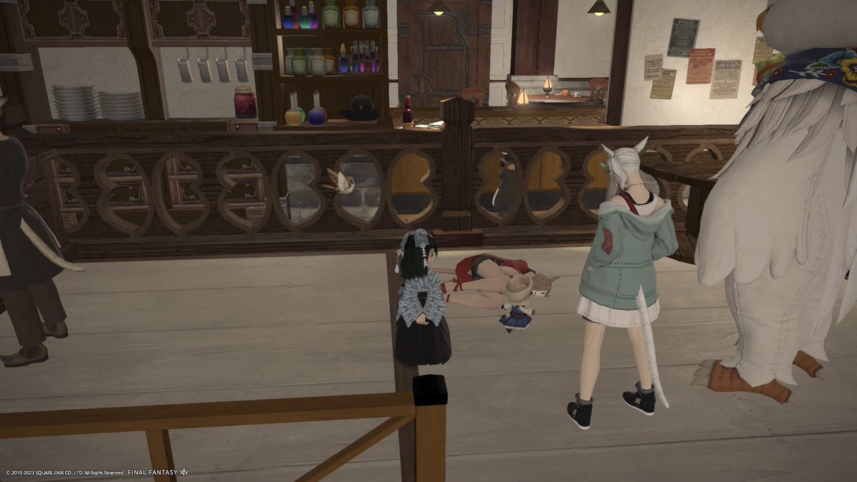 Alice_T_FF14's tweet photo. こんや　12じ　だれかが　しぬ
くまおさんのFCハウス、かまいたちハウスで惨劇の幕があがる… https://t.co/NE3Py1PH3T