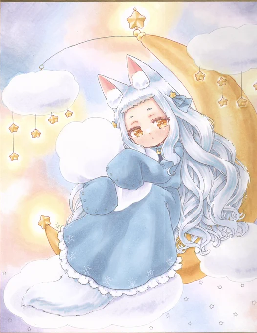#クリエイターさんの夜っぽい作品が見たい あまり暗くない夜が多いかも