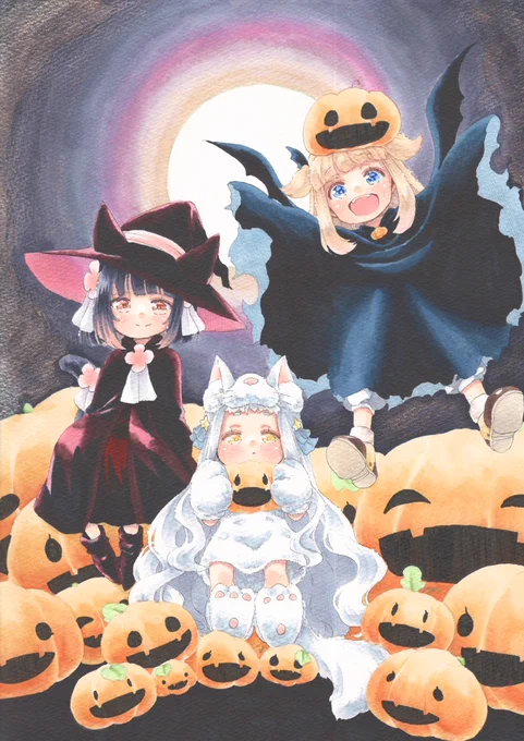 #クリエイターさんの夜っぽい作品が見たい あまり暗くない夜が多いかも