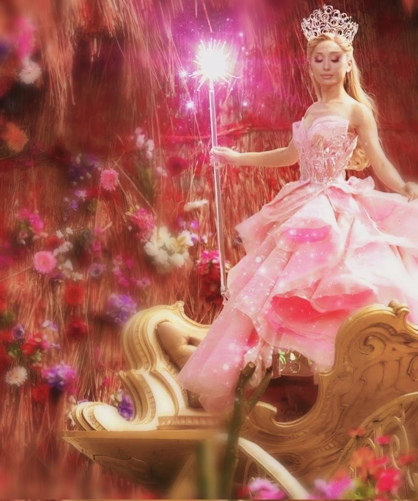 EunsYing's tweet photo. Ariana as Glinda (edits) 🥲💖 i cant wait to see her. https://t.co/xFy92x7Z9r