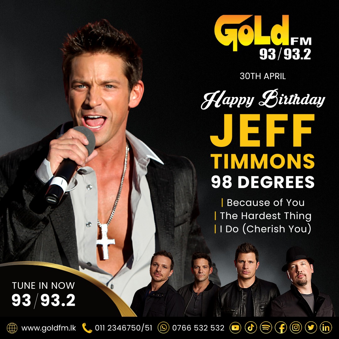 HAPPY BIRTHDAY TO JEFF TIMMONS TUNE IN NOW 93 / 93.2 Island wide     