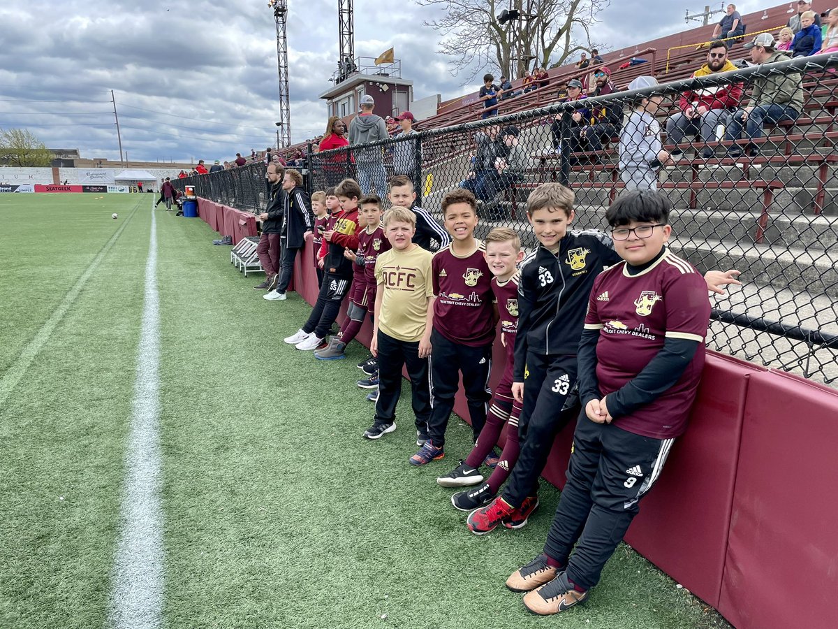 DCFCDownriver's tweet photo. MATCHDAY! Detroit City FC Youth Downriver Club Night at Keyworth Stadium. Go Detroit City FC! https://t.co/8145J6dqK2