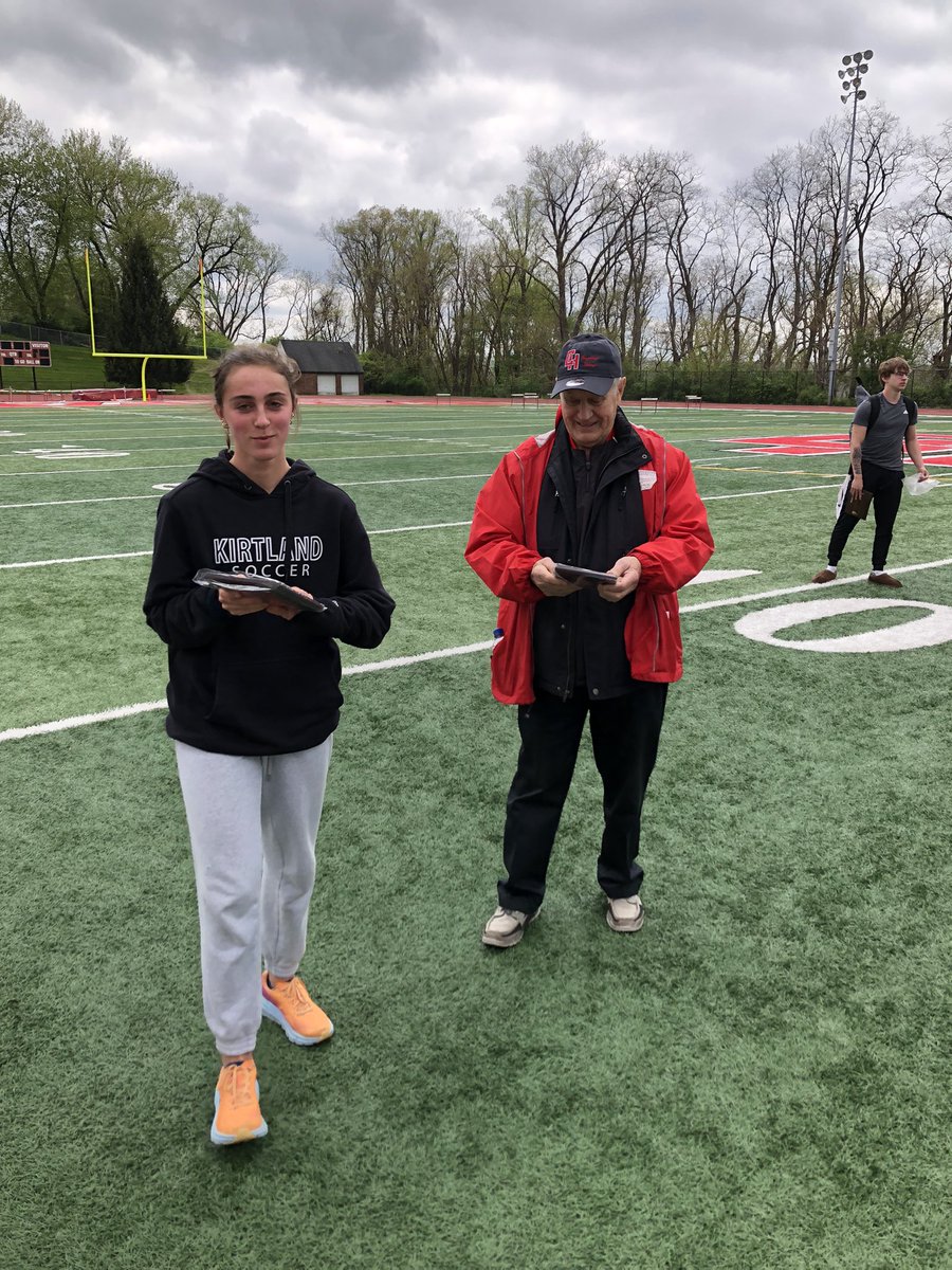 KirtlandCCTF's tweet photo. Sylvia Vosicky is the meet MVP for the running events!! 4 first places!! This is the third year in a row that a Kirtland female runner is the MVP! #hornetpride https://t.co/yOUriVnJis