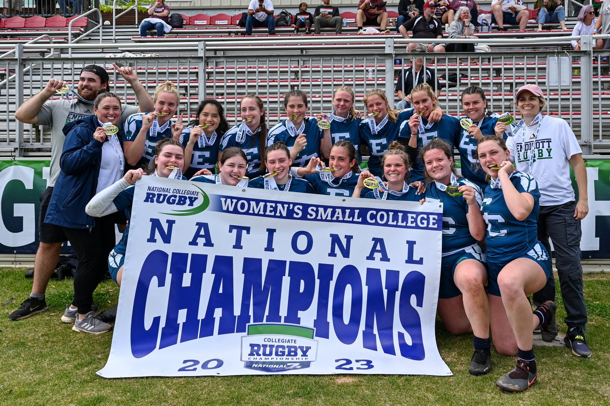 ECGulls's tweet photo. 🏆 NATIONAL CHAMPS! 🏆

Congrats to @EndicottWRUG on winning the NCR Small College 7s National Championship

The Gulls also complete the 2022-23 NCR national championship sweep as Endicott won the 15s national title earlier this fall

📸 - @craigchasephoto https://t.co/3XY71QJV3Y