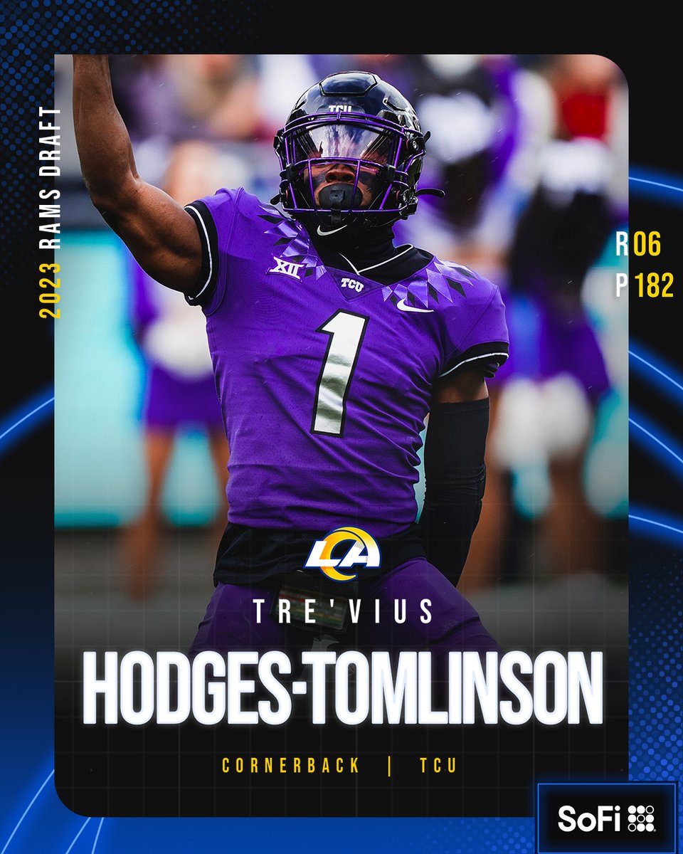 Los Angeles Rams (@ramsnfl) on Twitter photo Welcome to LA, <a href="/TreTomlinson/">Tre’Vius Tomlinson</a>! 🙌 Welcome to LA, <a href="/TreTomlinson/">Tre’Vius Tomlinson</a>! 🙌