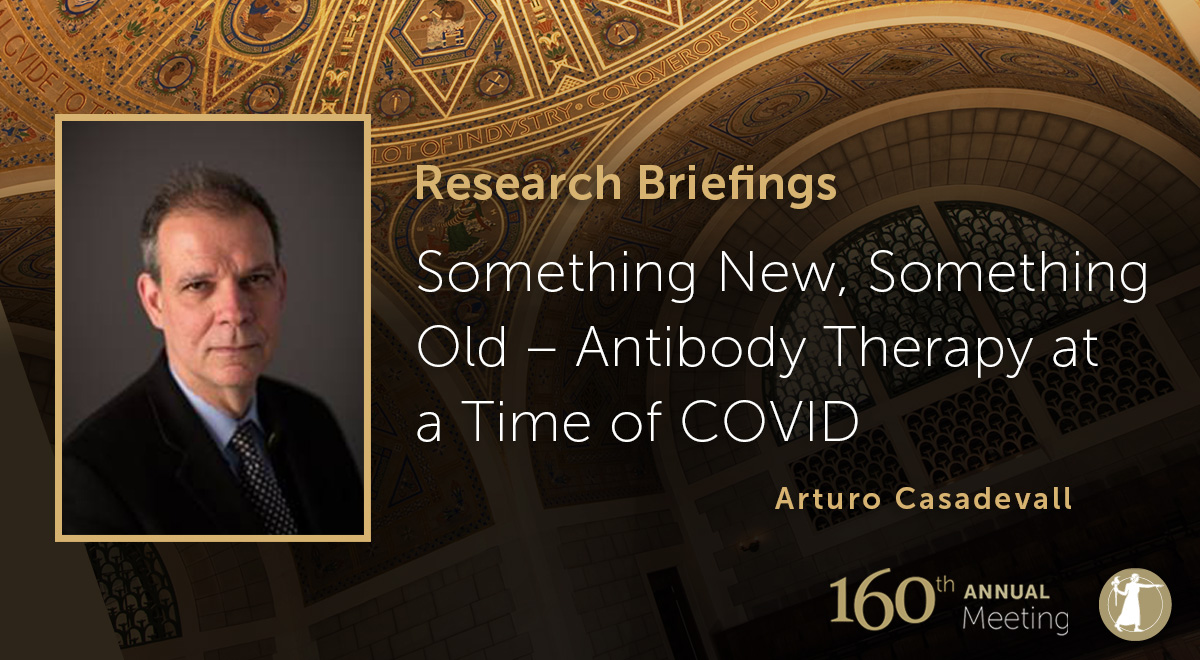 theNASciences's tweet photo. Next up, #NAsmember Arturo Casadevall will explain how the COVID pandemic prompted a resurgence in using antibody therapies for infectious diseases. #immunology #microbialbiology #NAS160

Watch here: https://t.co/cRe94My2wV https://t.co/HjsxV5tpaC