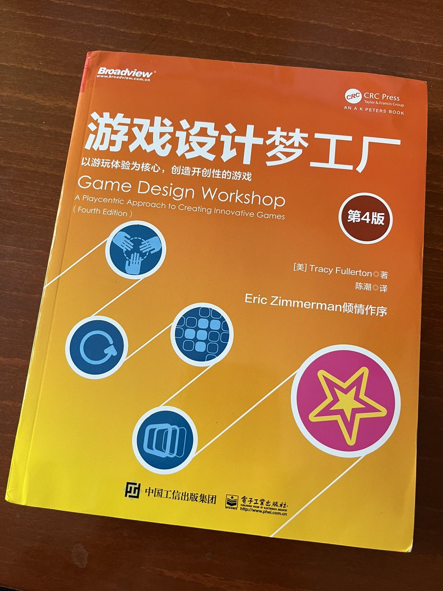 Updated translation of Game Design Workshop 4th Edition into Mandarin now available - love to see this!! @kinojabber <a href="/uscgamelab/">USCGameInnovationLab</a> <a href="/USCGames/">USC Games✌</a> #gamedesignworkshop
#gamedesign