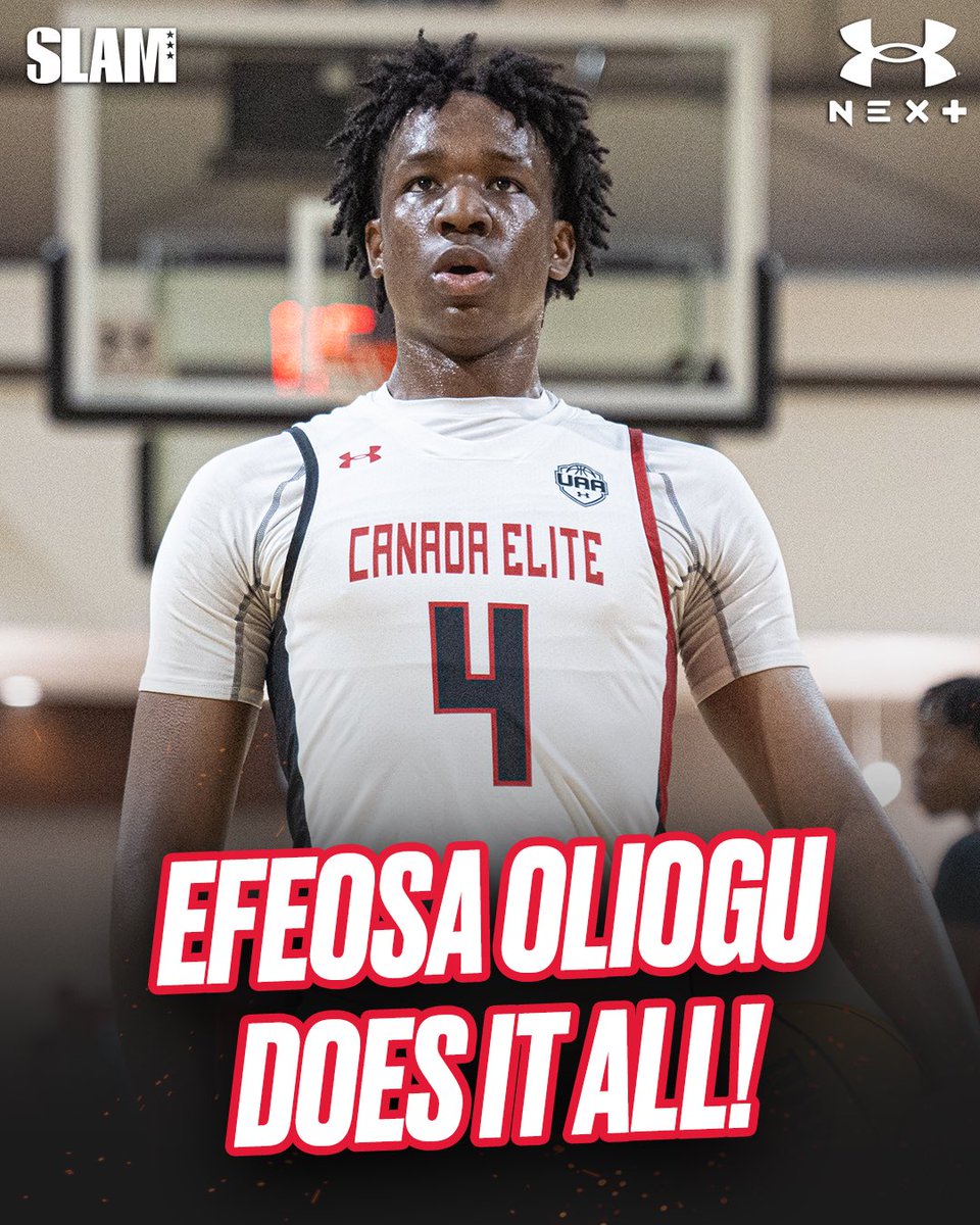 JamieShaw5's tweet photo. ‘25 Efeosa Oliogu (@efeosaoliogu11) was an alpha in the 17u division.

An explosive athlete, he absorbed contact in the paint. Finished with both hands. Played downhill with wiggle &amp; balance.

No. 11 in 2025 On3 75.

@Canada_Elite
https://t.co/kePpZPybEX
https://t.co/MExpz4dcit
