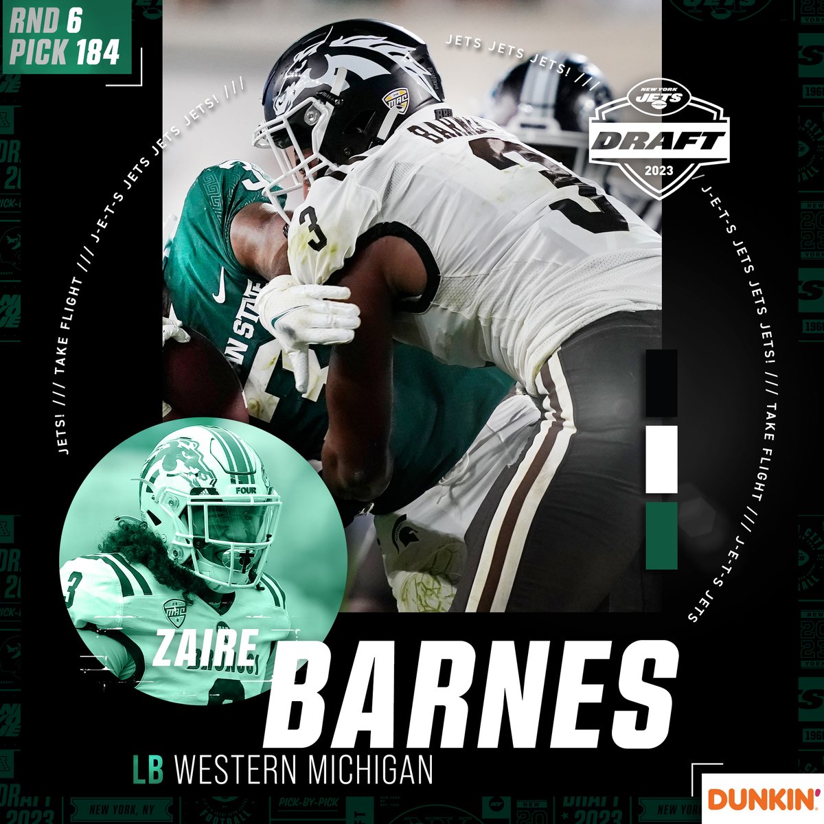 nyjets's tweet photo. Big-time speed at LB! Welcome aboard, @zaire_barnes!!

📰 https://t.co/DtbnjhzZCI https://t.co/ATBlt8jPZG