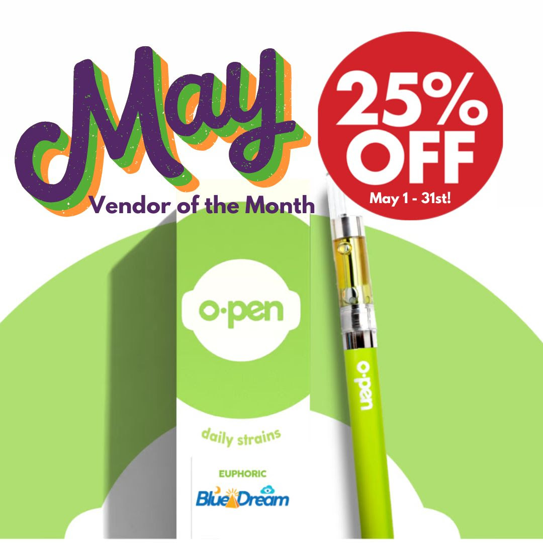 SimplyPureMJ's tweet photo. 📣💨🌿Simply Pure is proud to feature @OpenVAPE as our Vendor of the Month! Get 2⃣5⃣% off #OpenVAPE products throughout the month of May!🌿💨📣
#MayDay2023 #Denver #dispensary #Cannabis #Mmemberville #VapeFam #CannabisCommunity #BlackOwned #WomanOwned #VeteranOwned #IAmAPurest💚 https://t.co/V29SpawKiw