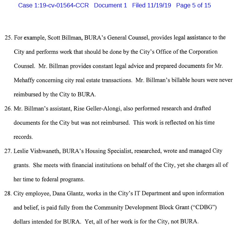 TwiterinMachine's tweet photo. A case filed after the 2019 FBI/HUD raid of Buffalo City Hall has been unsealed. It alleges illegal use of federal antipoverty funds, bid rigging by Mayor Brown &amp; the Buffalo Urban Renewal Agency, &amp; retaliation against the whistleblower, former BURA Executive Director Nona Watson https://t.co/6fXPZhoKWt