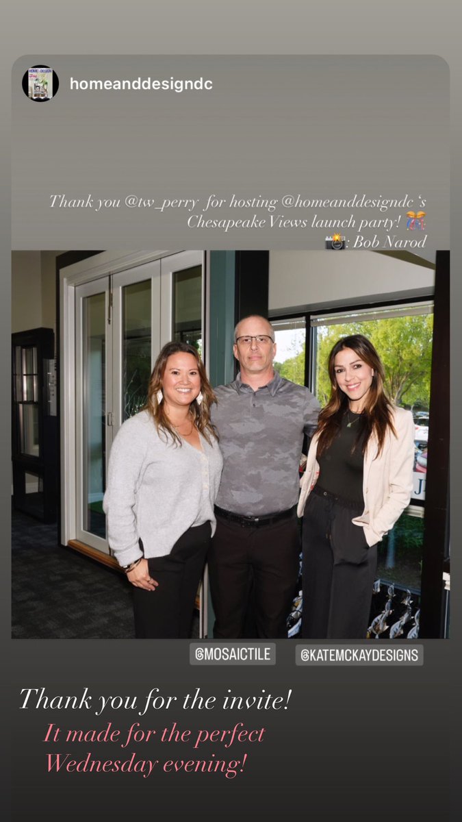 Chesapeake Views Launch party! 
Enjoyed our time! Thank you. 

<a href="/HomeAndDesign/">HOME&DESIGN Magazine</a> <a href="/TWPerry4/">TW Perry</a>