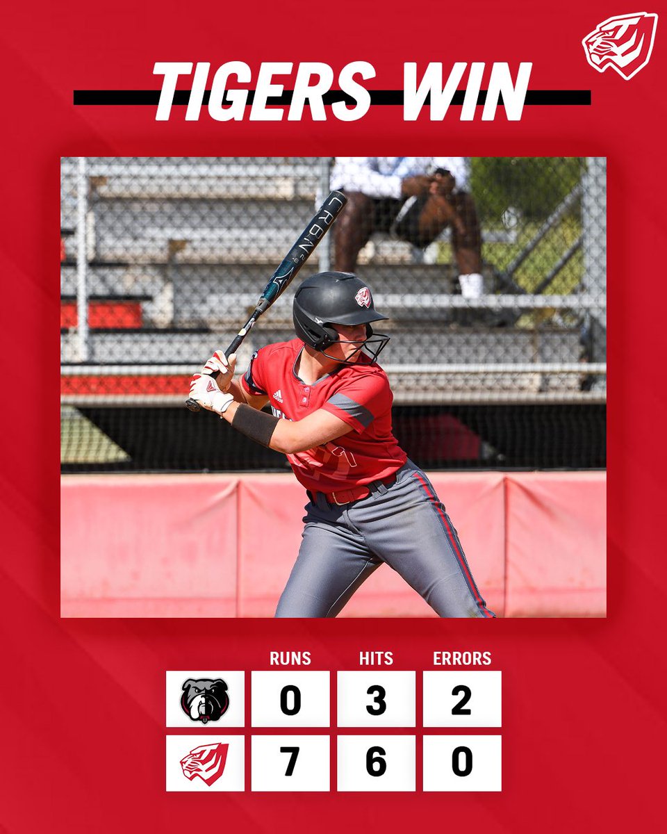 UWAAthletics's tweet photo. TIGERS WIN! π
π₯
SB | Final | Game One | UWA 7, Union 0
#WinWithWestAL https://t.co/Ele8iTSD9a