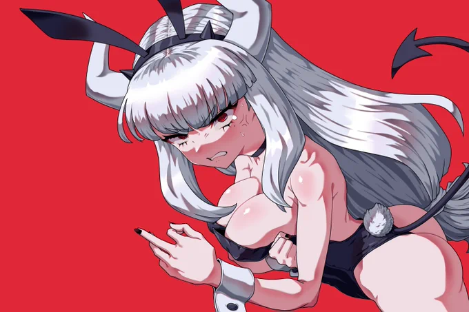 #Helltaker #Helltakerfanart   바니걸 루시퍼