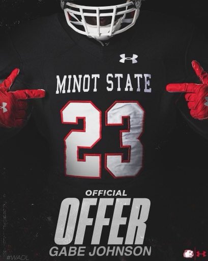 Gabriel Johnson (@theoriginalg02) on Twitter photo After a great call with the coaches <a href="/MSUBeaversFB/">Minot State Football</a> I am thankful to receive an official offer to continue my athletic career
<a href="/Coach_D_Mac/">Darryl McBride Jr</a> After a great call with the coaches <a href="/MSUBeaversFB/">Minot State Football</a> I am thankful to receive an official offer to continue my athletic career
<a href="/Coach_D_Mac/">Darryl McBride Jr</a>