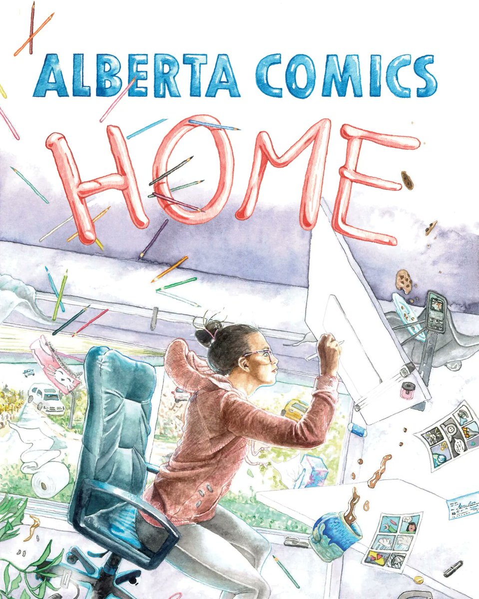 Do you miss the #ExpoArtbook that #CalgaryExpo used to do? Think about replacing it with #AlbertaComicsHOME - 47 short comics stories by 63 different contributors, all with a personal connection to the Alberta community. You can collect signatures from all the tabling exhibitors!