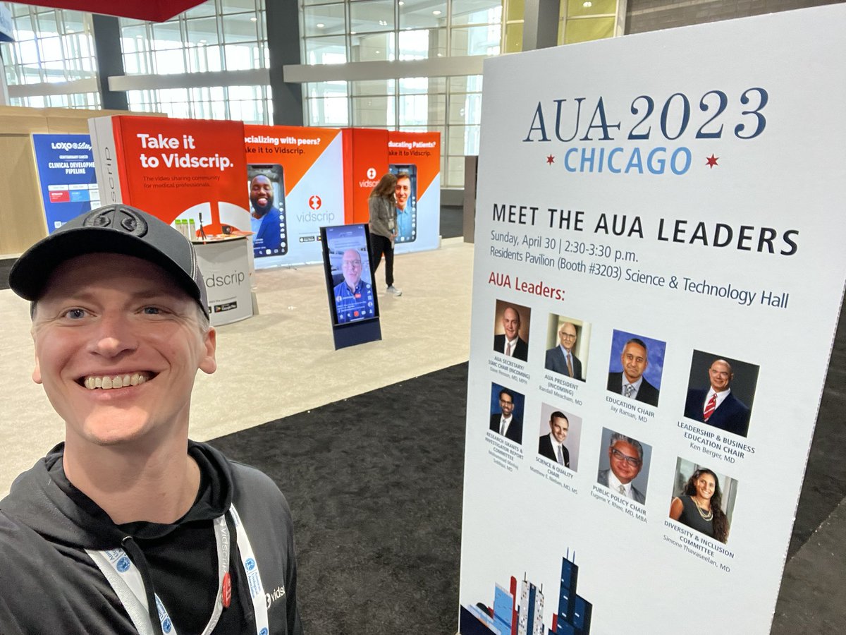 briankuyath's tweet image. Hanging out at the #AUA2023 @Vidscrip booth until 6-ish. We’re located next to the most popular sign on the floor! #AUA #AUA23