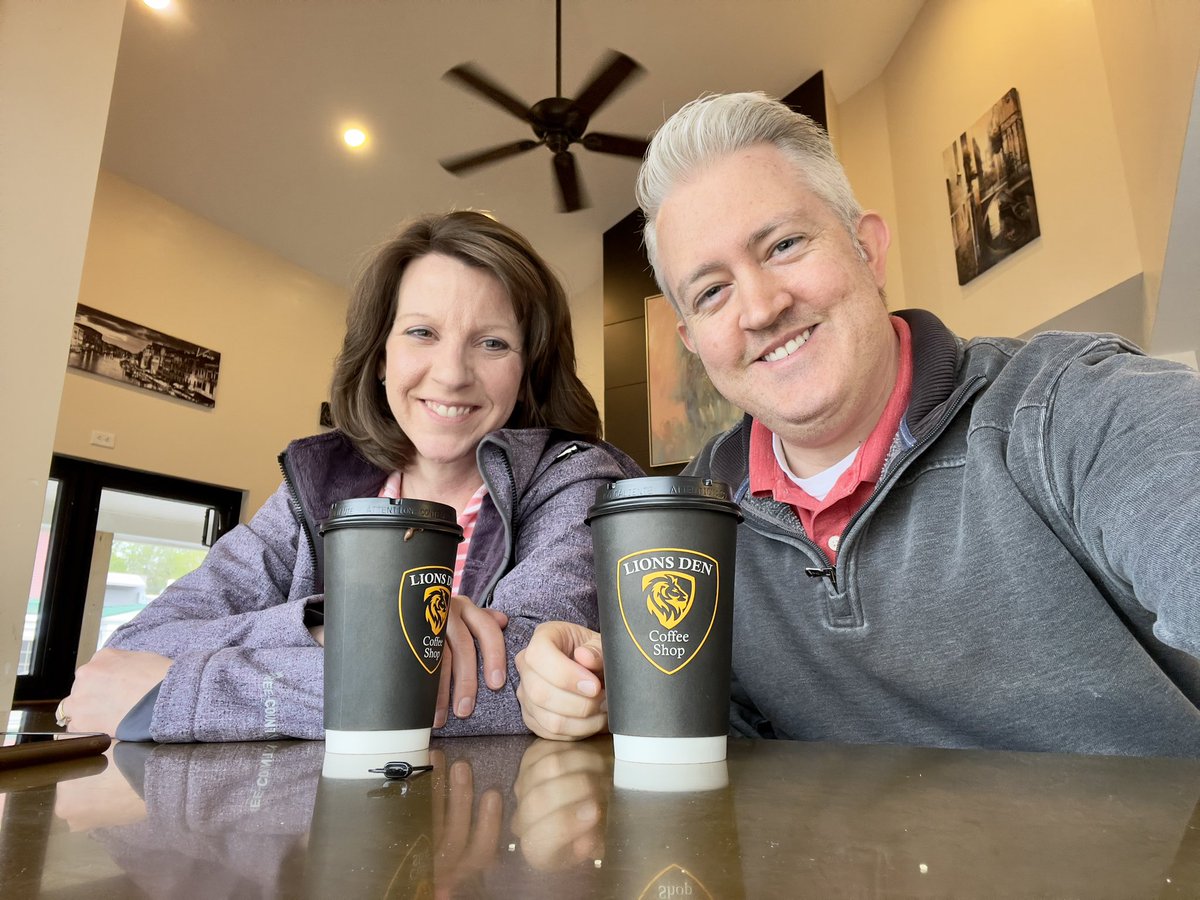It may be rainy and drab outside today, but getting coffee with my sweetheart is enough to make the whole day bright.