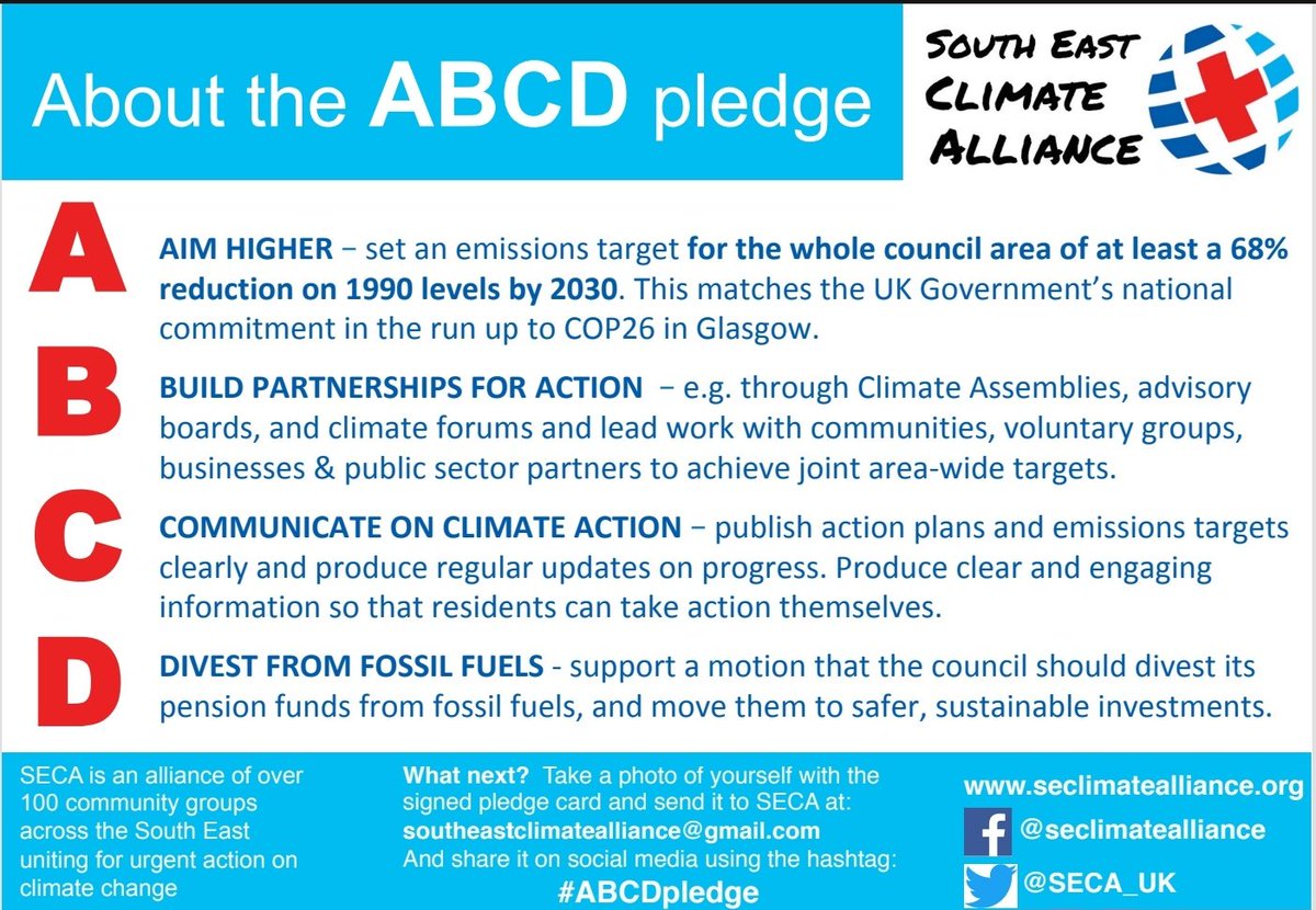 Our two candidates Cllr Clare Rainey <a href="/clareecographic/">Clare Rainey</a> &amp;  <a href="/MarkStrongQP/">Mark Strong</a> are both v pleased to support  <a href="/SECA_UK/">SECA</a> #ABCDPledge. They're both committed to strong action on #ClimateCrisis &amp; #Biodiversity! #VoteGreen #QueensPark
