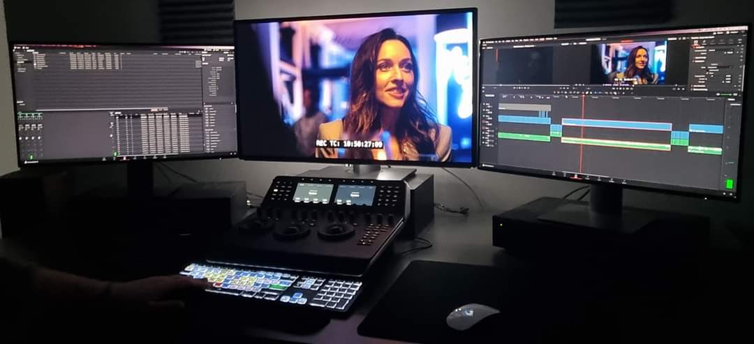 Great day yesterday working on the grade of #horror #feature #anthology #LORE. Awesome team smashed it today 👊. Can't wait for you all to see this!! 🎬🎥😁 #films #indiehorror #indiefilm #director #writer  #scary #scarystories #lore