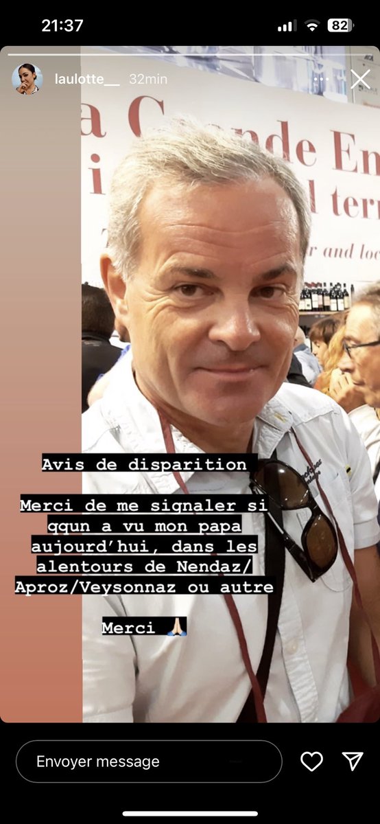 RstingFishFace's tweet photo. Pour mes fellow valaisan.nes, merci partager et de contacter la police si vous le voyez c’est le papa d’une amie https://t.co/purX3dkiPx