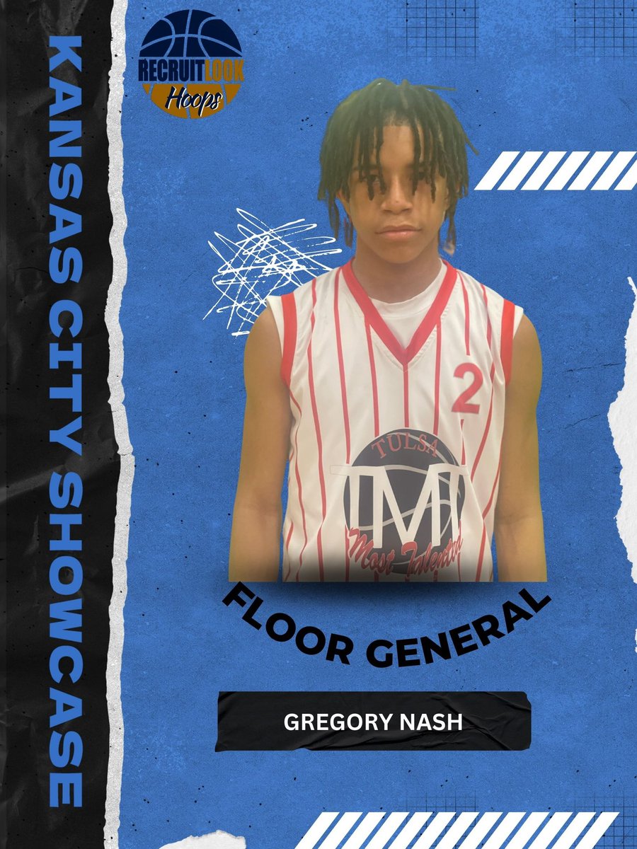 RL_Hoops's tweet photo. ⚡️Floor General⚡️

Gregory Nash 5’9 G TMT Boom City 15U is a jet quick Pg with advanced handles. He gets to midrange spots and doesn’t miss. Nash has range to the 3 line can finish at the rim in traffic, is a good passer, and made several passes in transition leading to scores. 

#RLHOOPS