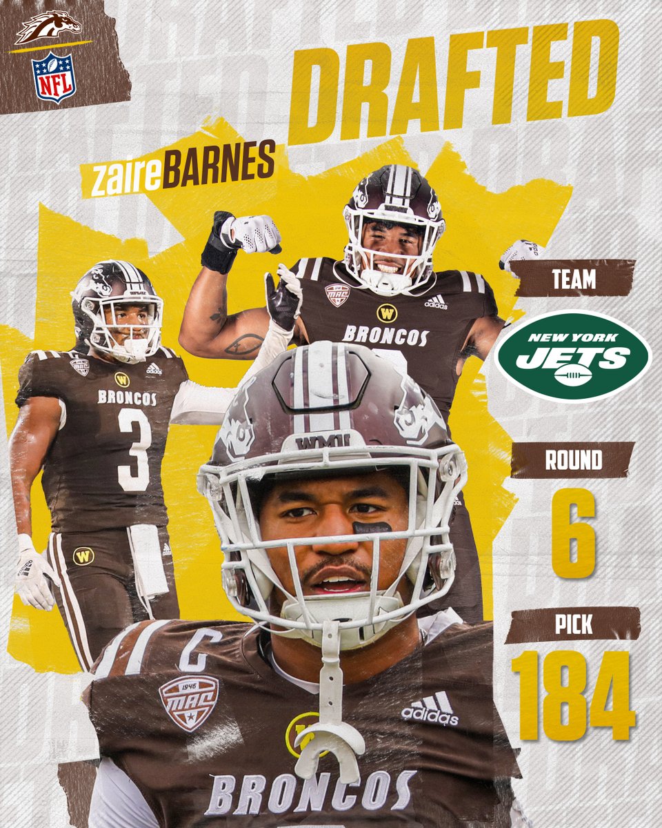 A dominant force at linebacker! Congratulations to <a href="/zaire_barnes/">Zaire Barnes</a> for becoming the 44th Bronco in program history to be drafted!

#EAT 
#BroncosReign