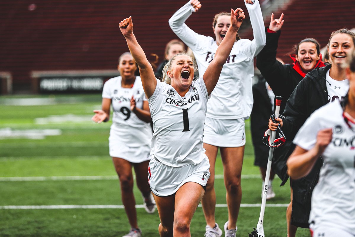 GoBearcatsLAX's tweet photo. WE’RE IN‼️

Our AAC Championship pursuit begins Thursday at 4:30 PM against No. 5 and top-seeded James Madison.

Philly, here we come. ✈️ https://t.co/n4Si5zQKbp