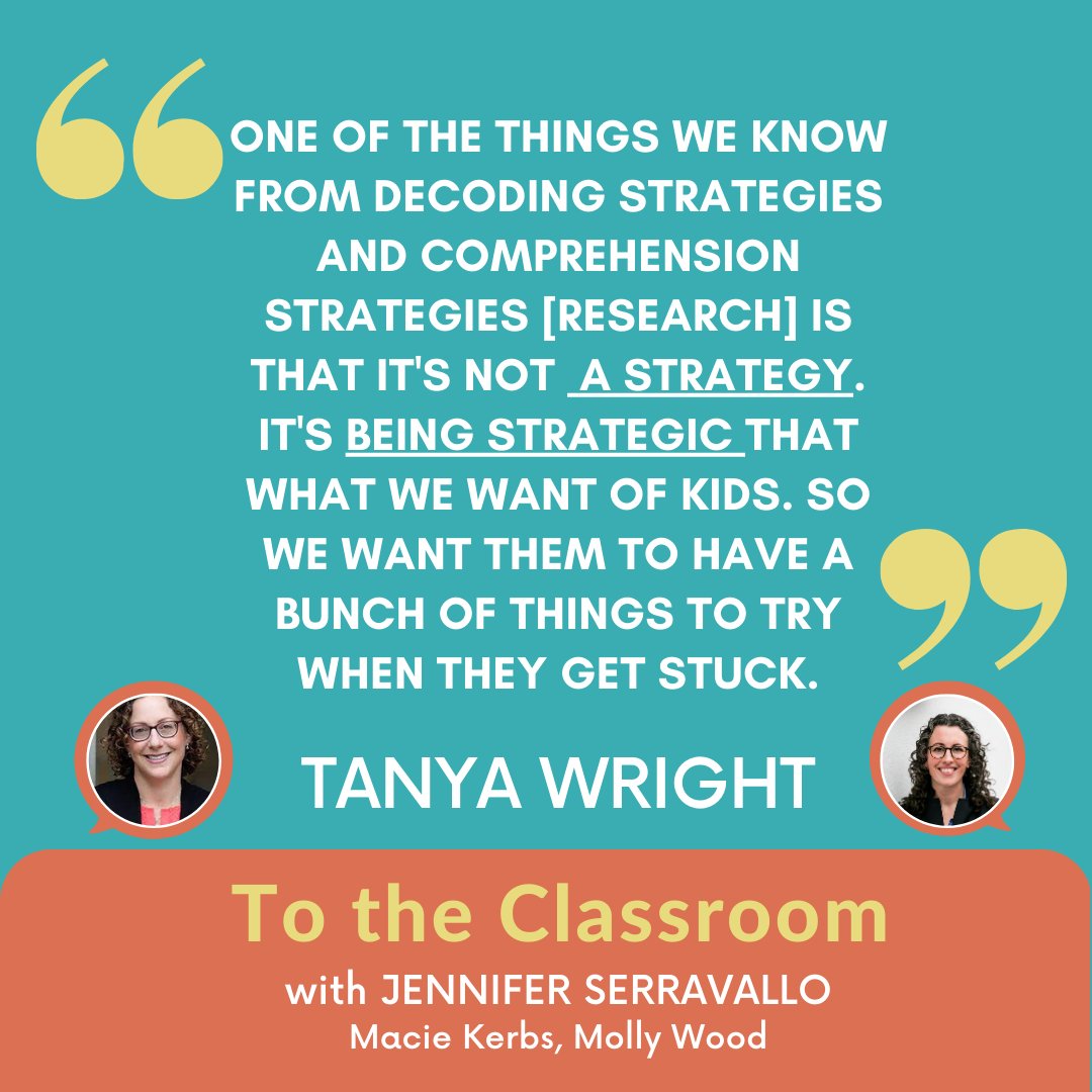 Listen! 

jenniferserravallo.com/podcast

In this episode with Dr. Tanya Wright:
🎯vocabulary 
🎯knowledge-building
🎯comprehension
🎯read aloud
🎯independent reading
🎯guided practice
🎯text selection
🎯practical ideas for the classroom.