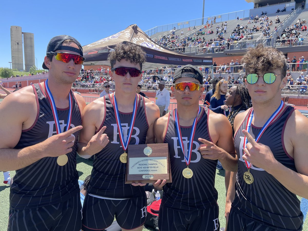 The Region IV-5A boys 400 and 800 relay champions from Flour Bluff.
Wyatt Elwood, Zach Dewalt, Jojo Martinez and Connor Tyler
<a href="/CallerSports/">Caller Sports</a> <a href="/bluff_sports/">Flour Bluff Athletics</a>
