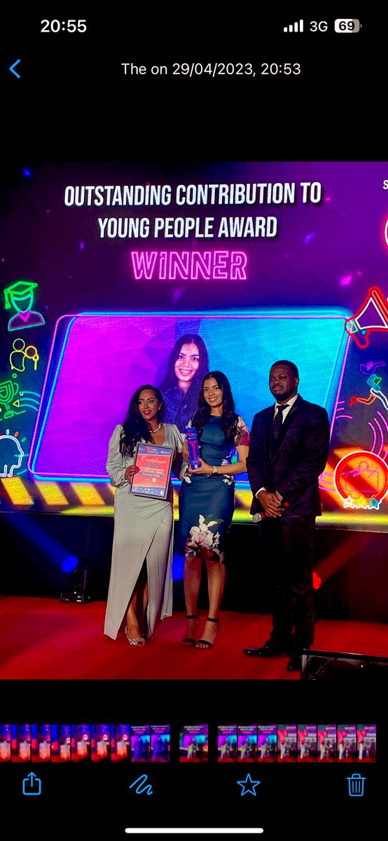 Well down to Yasmine Singh from Roshini from winning Outstanding Contribution to Young People at tonight’s #IYA23