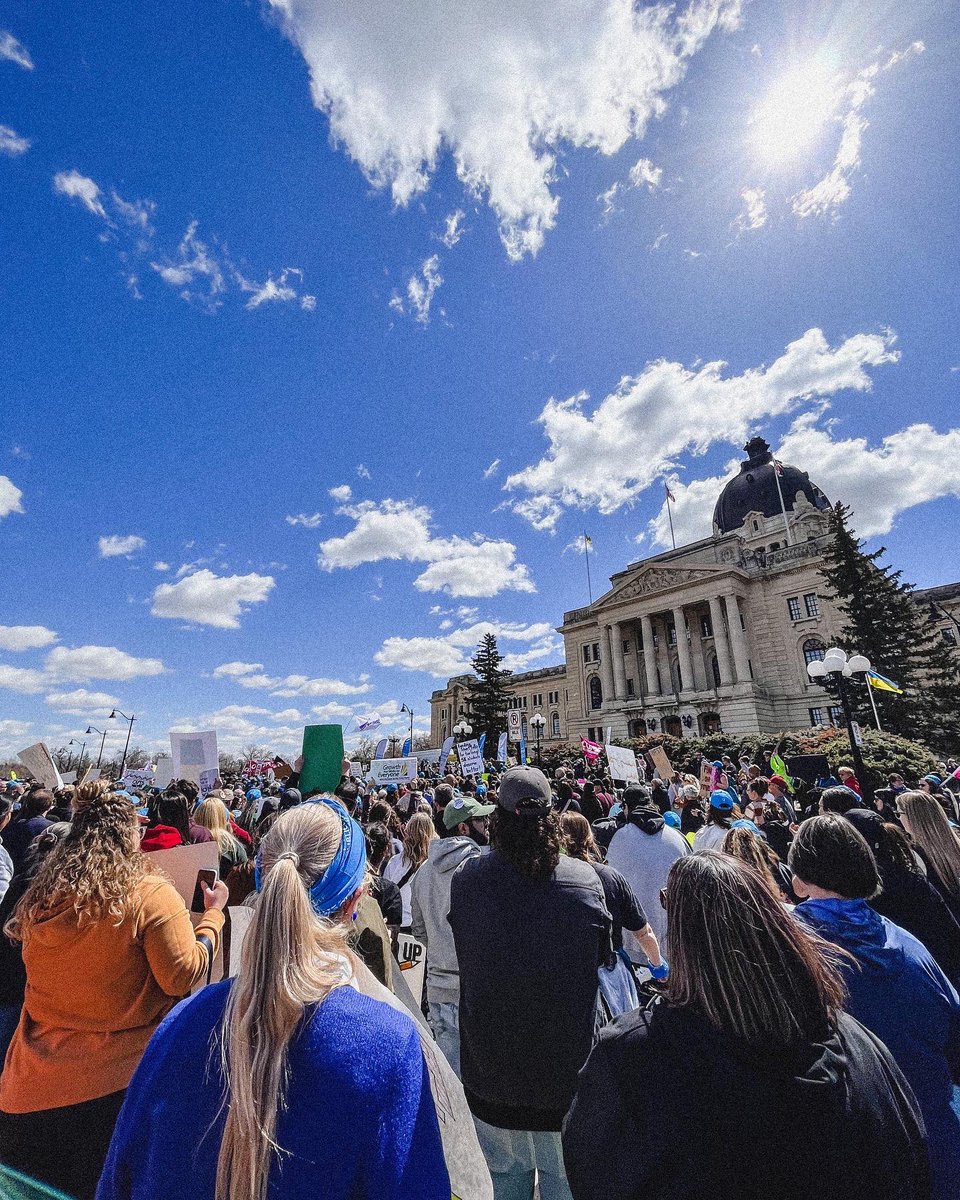 kiahholness's tweet photo. Schools just wanna have funds!!!! @SaskTeachersFed https://t.co/9ztt3WZRmX