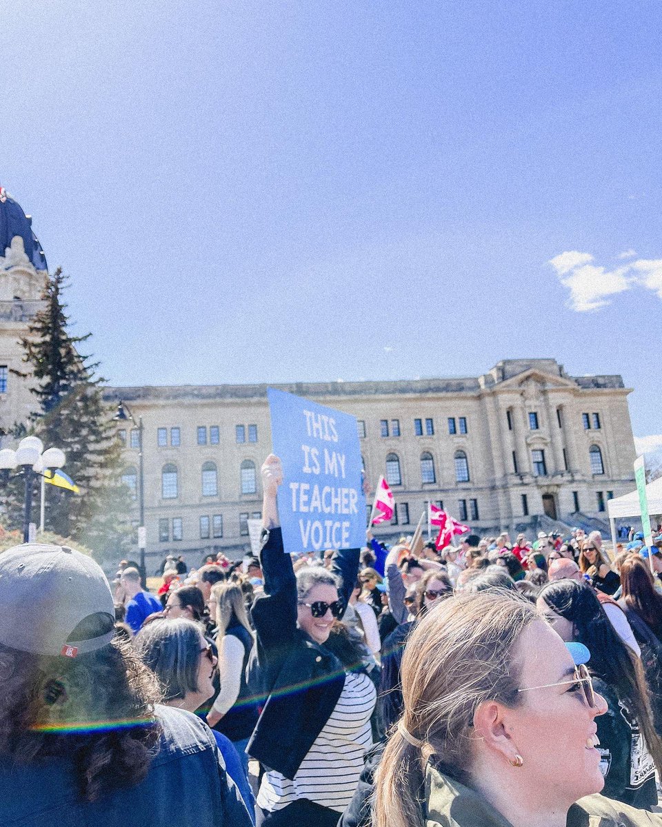 kiahholness's tweet photo. Schools just wanna have funds!!!! @SaskTeachersFed https://t.co/9ztt3WZRmX