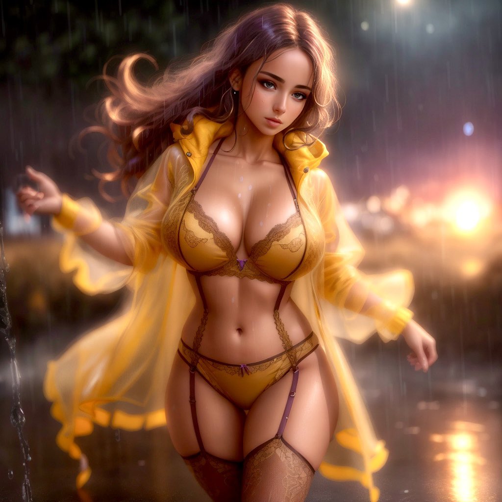 boobajunky's tweet photo. Wanna get wet?

#3 for #rAIncoatchallenge by @pdouglasr 🤗

#AIイラスト #AIart #AIArtwork #AIArtistCommunity #AIArtCommuity #StableDiffusionAI https://t.co/0iuMOMp8NB