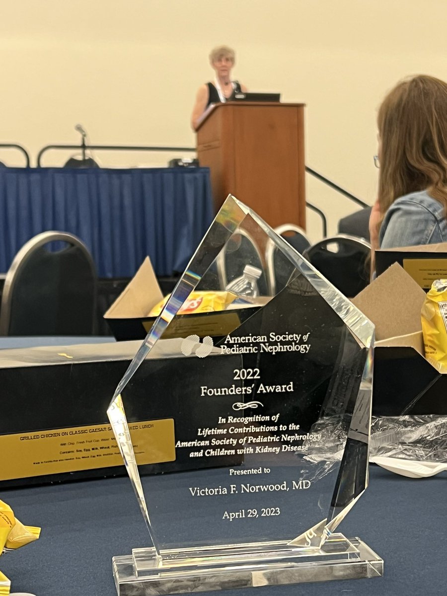 No one is more deserving of the 2022 ASPN Founders’ Award! There are no words that can express the impact this superwoman <a href="/NorwoodVfn6t/">Victoria Norwood</a> has had on the health of children with kidney disease and trainees. Thank you for all you do.  <a href="/UVAPedNeph/">UVA Pediatric Nephrology</a> <a href="/UVAPediatrics/">UVA Department of Pediatrics</a>