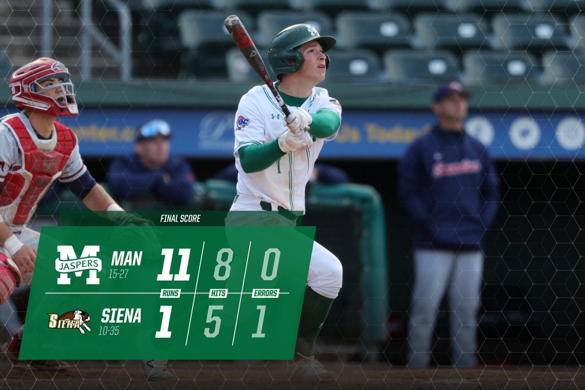 JaspersBaseball's tweet photo. Another @MAACSports series win!

#ManhattanProject https://t.co/LGi6wOgBt9