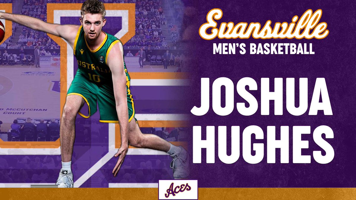 Help us welcome the newest member of the Purple Aces family - Joshua Hughes!  He is a 6-foot-10 forward/center out of Australia.

📰 bit.ly/44i92O7

🏀 #ForTheAces
