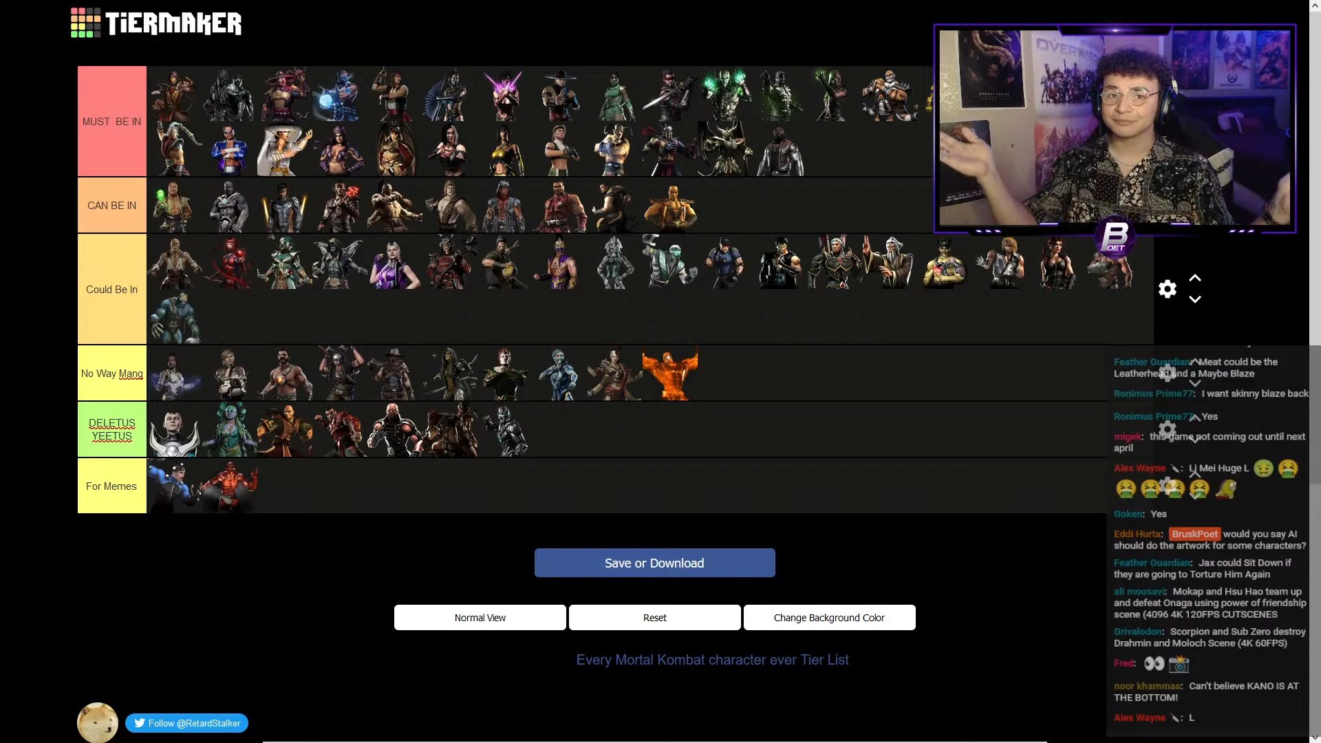 My Tier List (up for changes)