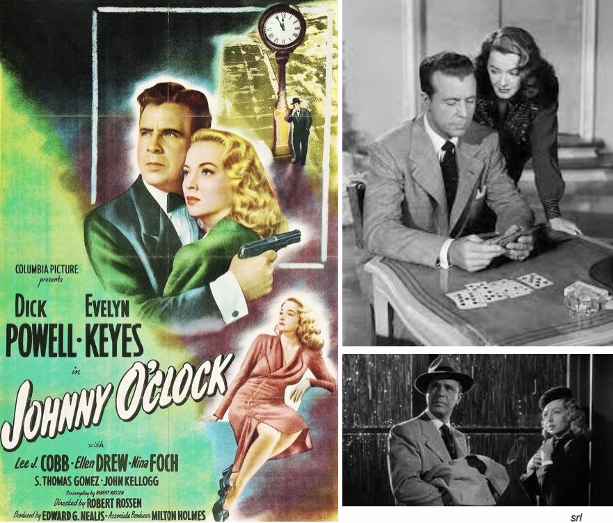 SaveRedlandLibr's tweet photo. 9:30pm TODAY on @TalkingPicsTV
The 1947 #FilmNoir #Crime film🎥 “Johnny O’Clock” directed & written by #RobertRossen from a story by #MiltonHolmes
🌟#DickPowell #EvelynKeyes #LeeJCobb #EllenDrew #NinaFoch #ThomasGomez #JohnKellogg #JimBannon https://t.co/ADBwfKftcJ