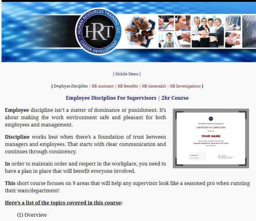 HumanResourcesT's tweet photo. FREE Course | Employee Disclipline For Spvsrs -> https://t.co/WcPoAkVWSl <- #AdministrativeAssistant #ExecutiveAssistant #AdminSupport  #OfficeAssistant #HRLife #HumanResources #HrAssistant #HrGeneralist #HrSupervisor #HrManager https://t.co/A00w7QDuDH