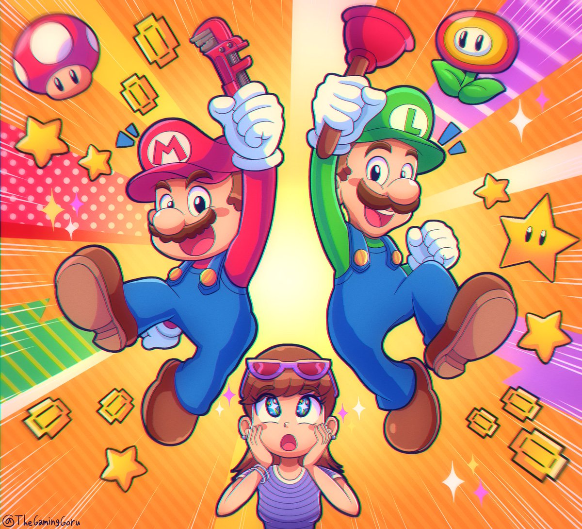 🌟 We’re the Mario Brothers! 
…and plumbing’s our game! 🌟

// #SuperMarioBrosMovie #MarioMovie  #SuperMarioMovie  #MarioBrosMovie #MarioFanart #Fanart #スーパーマリオブラザーズ #Nintendo