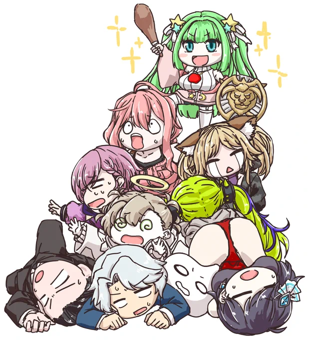 #ksonARKserver #ARKQuest  3月にkson総長のARKファンサーバーで行われた「グラディエーターズ」に参加されたVの皆さまを描きました