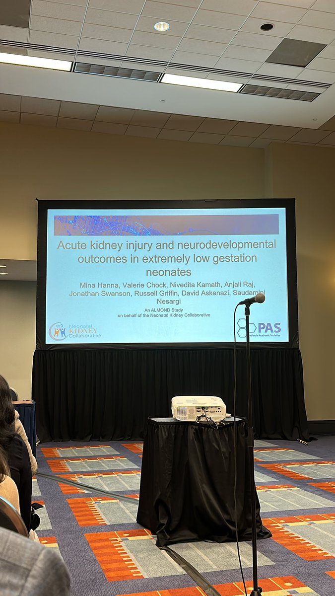 Another great secondary evaluation of the PENUT cohort looking at association of AKI and Neurodevelopmental outcomes presented by Dr. Hannah. Composite outcome of death or moderate/severe NDI more common in this with AKI (aRR 1.53) #PAS2023 #neoPAS2023 #neotwitter <a href="/NewbornBrains/">Newborn Brain Society</a>