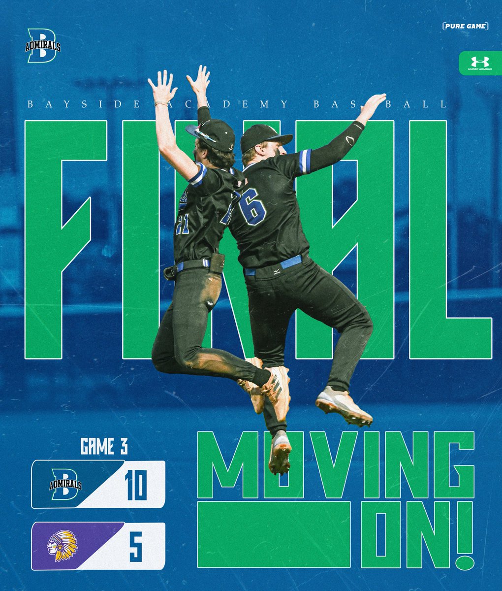 Bayside_Admiral's tweet photo. The Admirals Advance! Bayside is moving on to the Elite 8! Go Admirals! @BaysideBSB @aldotcomSports @GCMSportsAL #baysidebaseball #baysideadmirals https://t.co/CVfyenhgSH