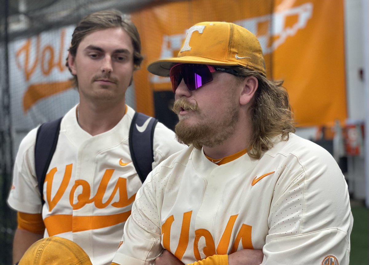 wesruckerTBA's tweet photo. #Vols’ Zander Sechrist and Kirby Connell have decided they’re doing media interviews after every game now, whether they’re requested or not. https://t.co/VavDbkunon